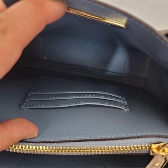 NWT Michael Kors Medium Mercer Bag Blue - Picture 8 of 13